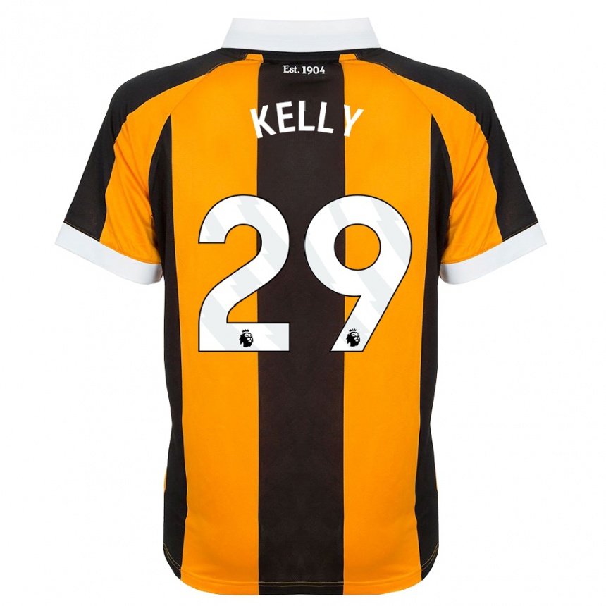 נשים כדורגל Ace Kelly #29 כתום שחור לבן ג'רזי ביתית 2026/27