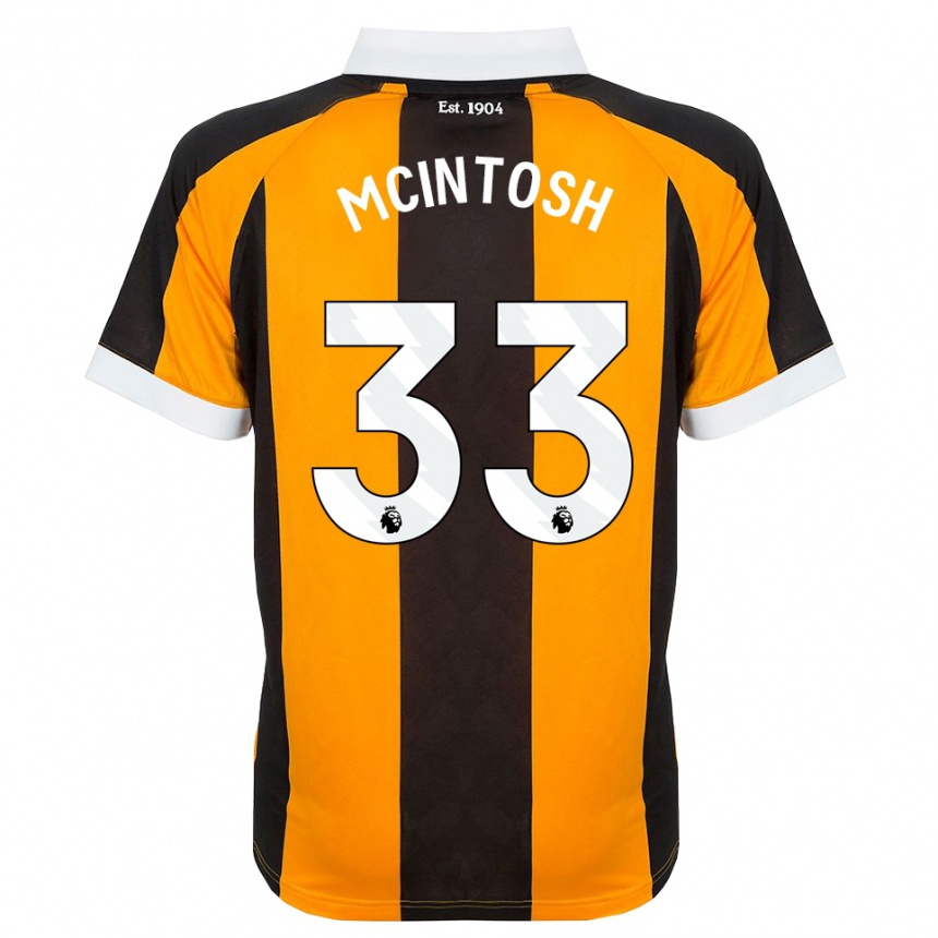 נשים כדורגל Lucy Mcintosh #33 כתום שחור לבן ג'רזי ביתית 2026/27