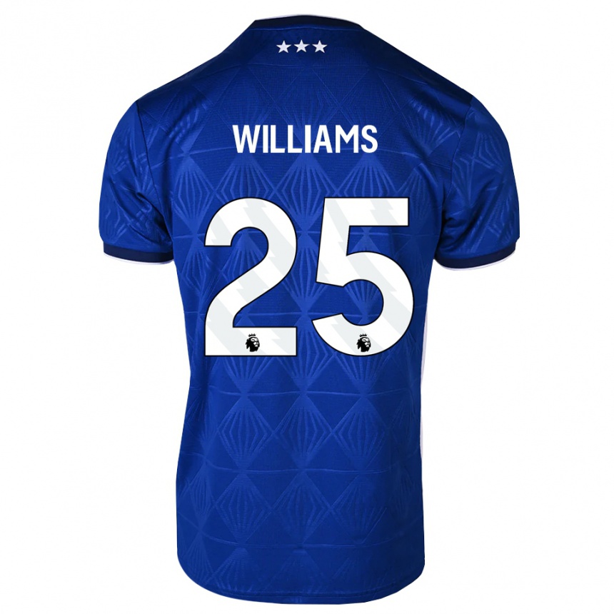 נשים כדורגל Erin Williams #25 כחול בינוני לבן אדום ג'רזי ביתית 2026/27 נשים כדורגל Erin Williams #25 כחול בינוני לבן אדום ג'רזי ביתית 2026/27