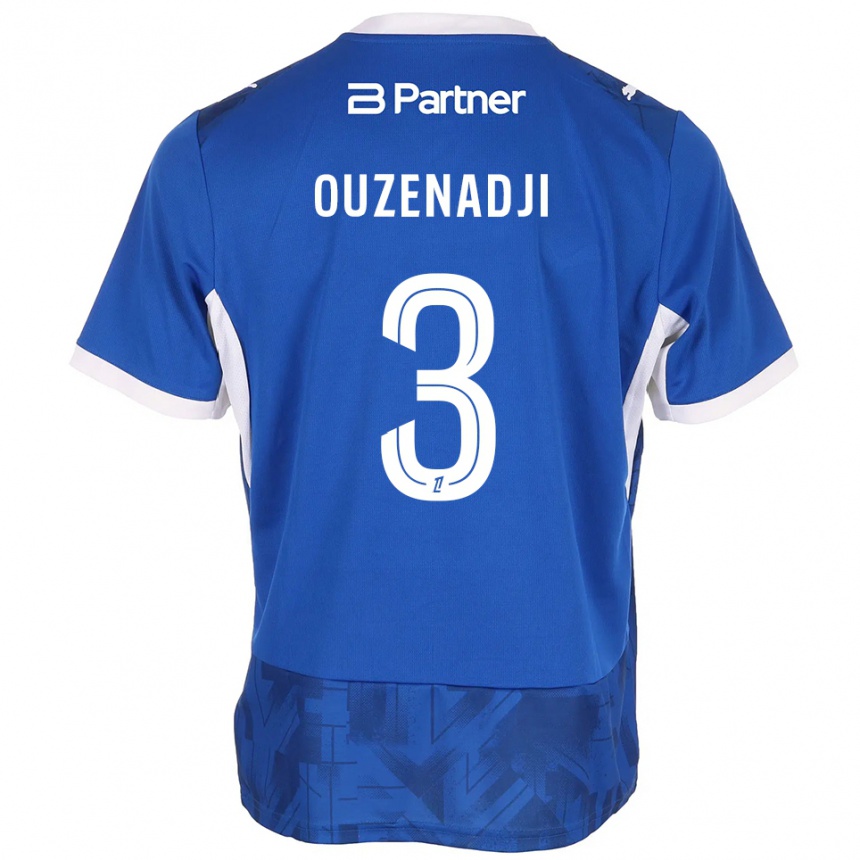 נשים כדורגל Anis Ouzenadji #3 כחול בינוני לבן ג'רזי ביתית 2026/27 נשים כדורגל Anis Ouzenadji #3 כחול בינוני לבן ג'רזי ביתית 2026/27