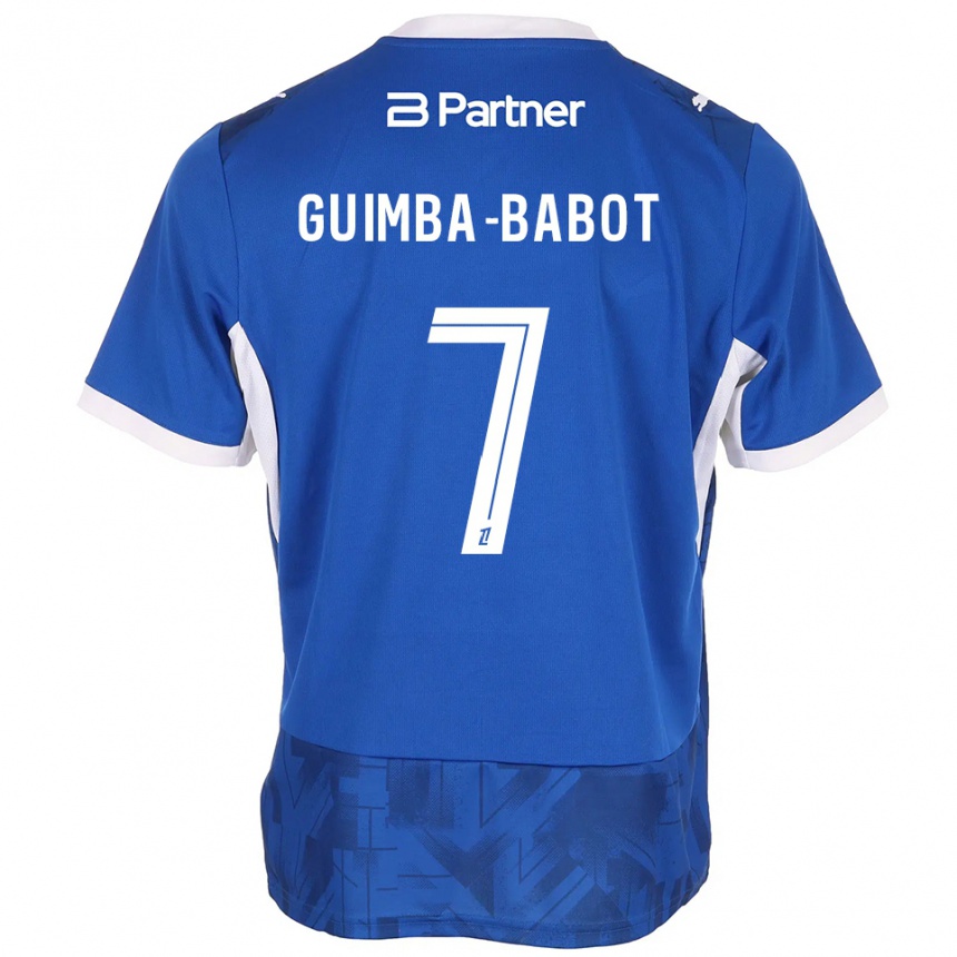 נשים כדורגל Khays Guimba-Babot #7 כחול בינוני לבן ג'רזי ביתית 2026/27