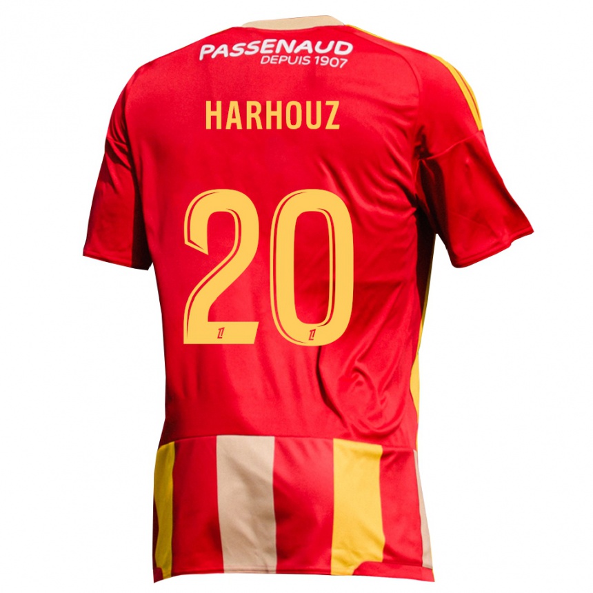 נשים כדורגל William Harhouz #20 צהוב אדום ירוק ג'רזי ביתית 2026/27