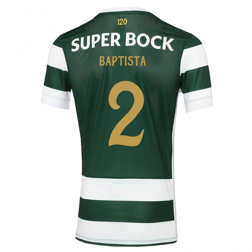 נשים כדורגל Martim Baptista #2 אפור כהה לבן ג'רזי ביתית 2026/27