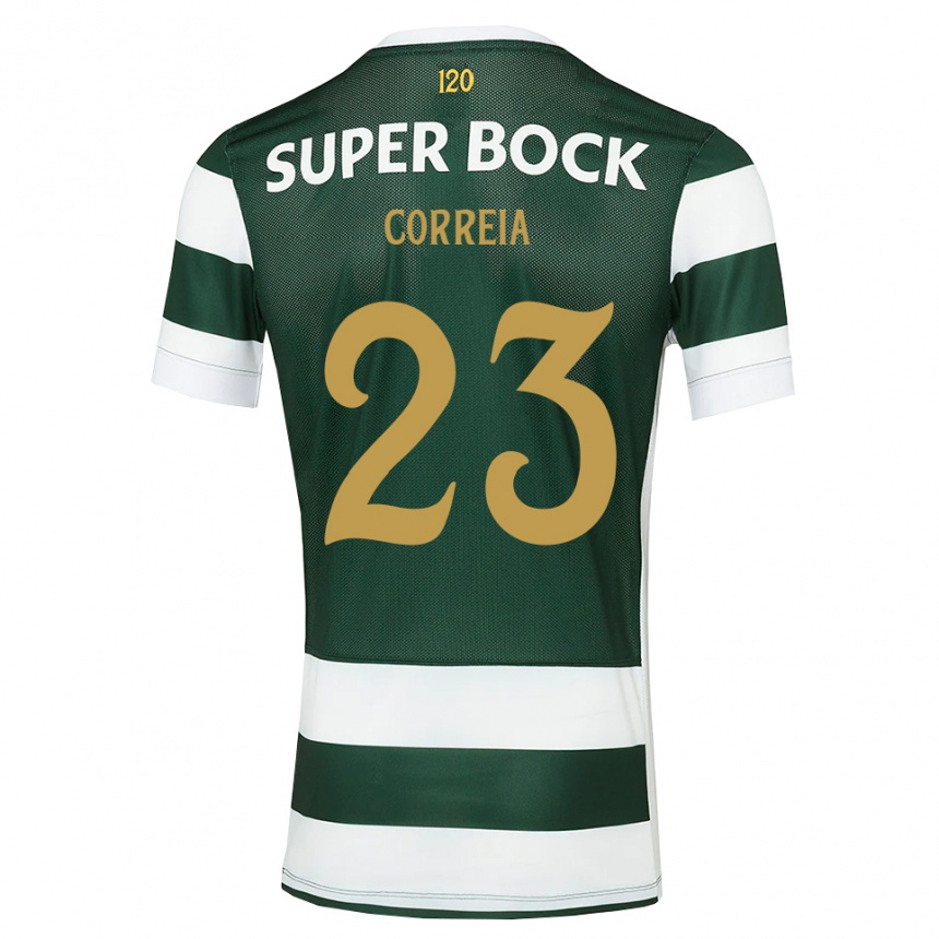 נשים כדורגל Duarte Correia #23 אפור כהה לבן ג'רזי ביתית 2026/27