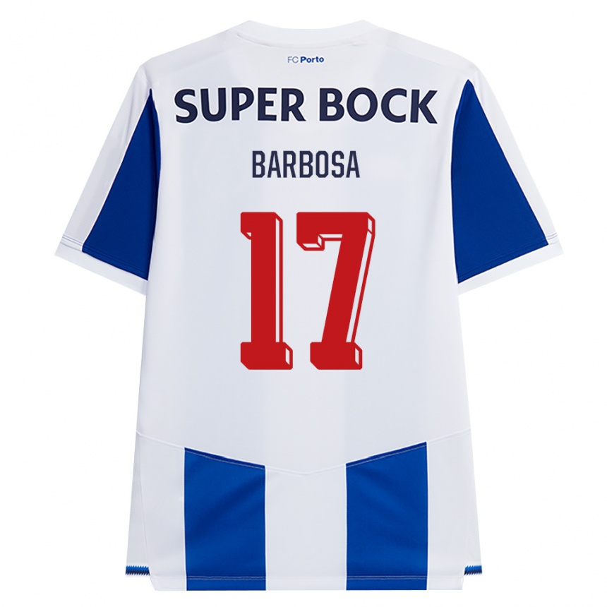 נשים כדורגל Rúben Barbosa #17 כחול לבן אדום ג'רזי ביתית 2026/27