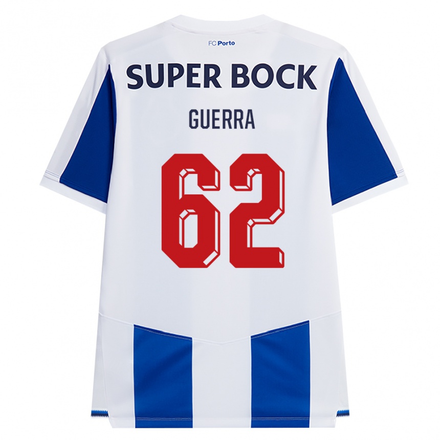 נשים כדורגל Gustavo Guerra #62 כחול לבן אדום ג'רזי ביתית 2026/27