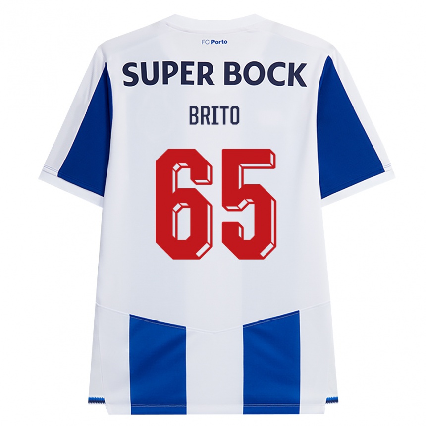 נשים כדורגל João Brito #65 כחול לבן אדום ג'רזי ביתית 2026/27