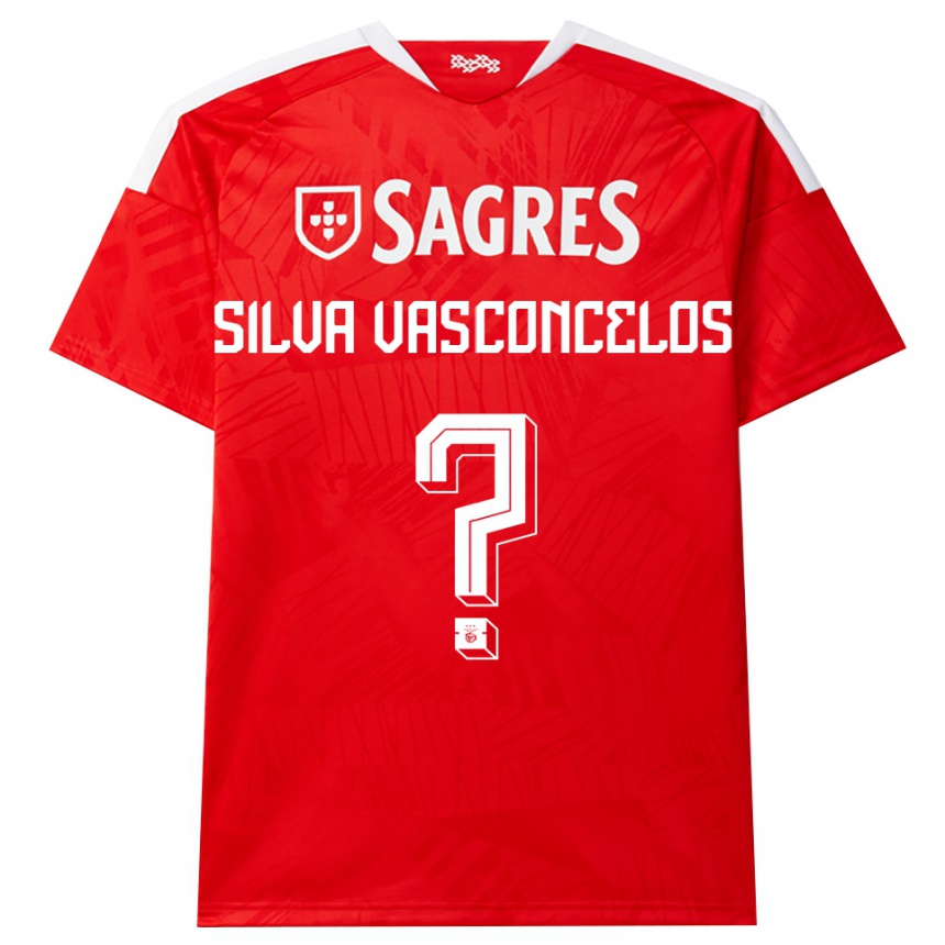 נשים כדורגל Martim Silva Vasconcelos #0 אדום לבן צהוב ג'רזי ביתית 2026/27