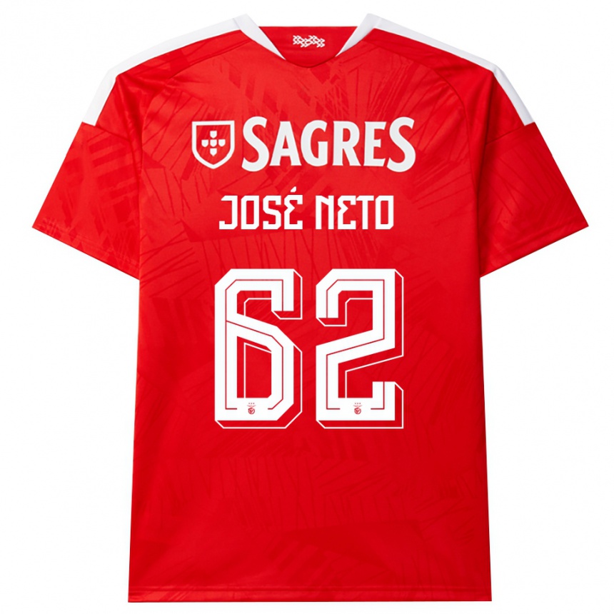 נשים כדורגל José Neto #62 אדום לבן צהוב ג'רזי ביתית 2026/27