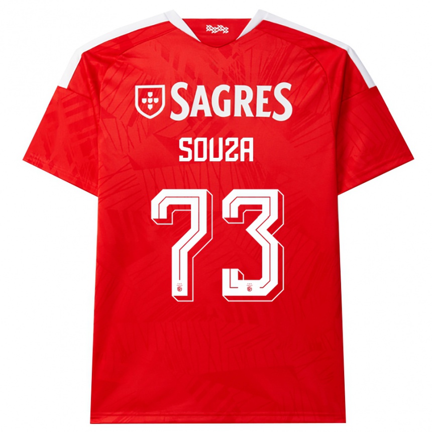 נשים כדורגל Beni Souza #73 אדום לבן צהוב ג'רזי ביתית 2026/27