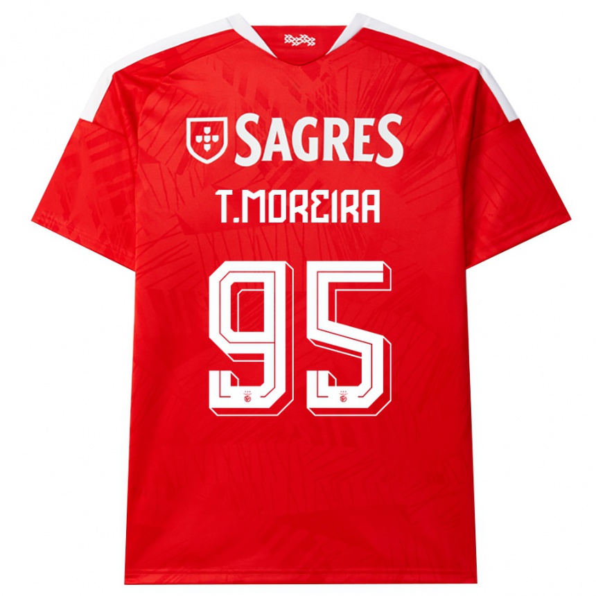 נשים כדורגל Tomás Moreira #95 אדום לבן צהוב ג'רזי ביתית 2026/27