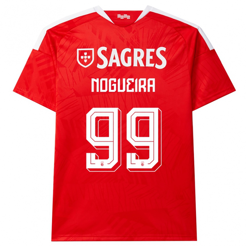 נשים כדורגל Beatriz Nogueira #99 אדום לבן צהוב ג'רזי ביתית 2026/27