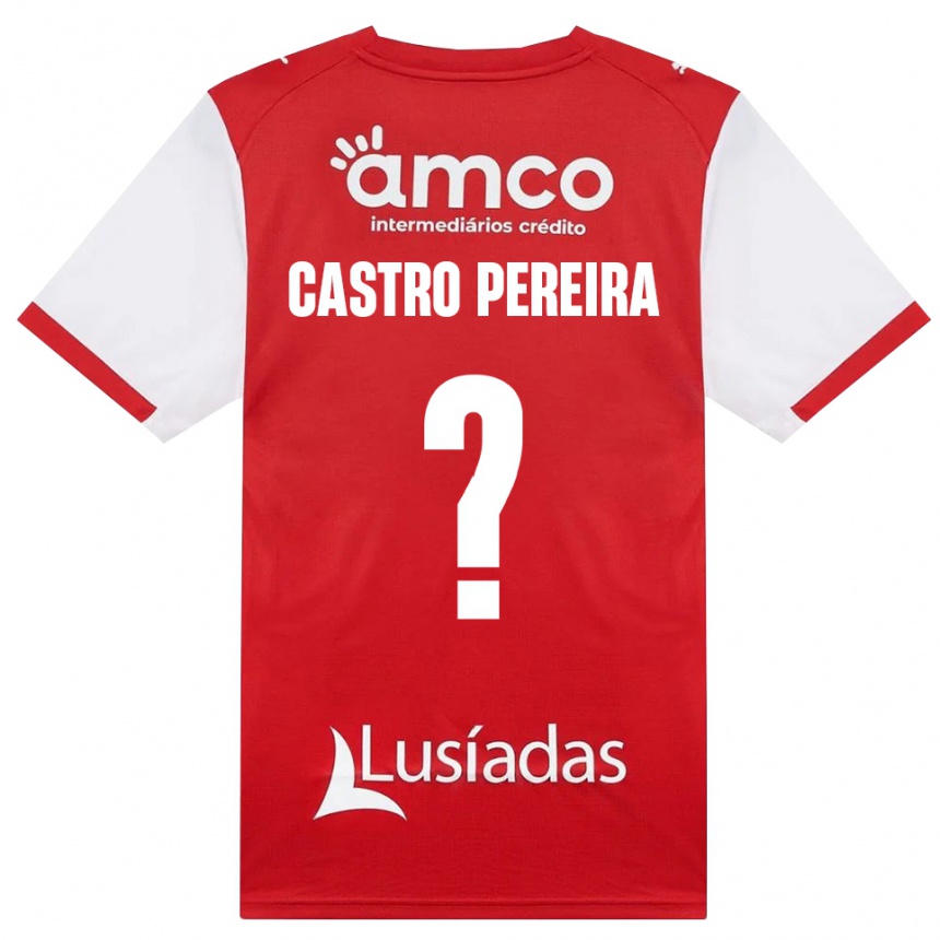 נשים כדורגל Rodrigo Castro Pereira #0 לבן אדום שחור ג'רזי ביתית 2026/27