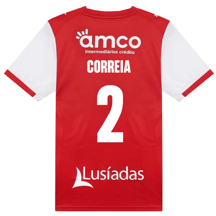 נשים כדורגל Nuno Correia #2 לבן אדום שחור ג'רזי ביתית 2026/27 נשים כדורגל Nuno Correia #2 לבן אדום שחור ג'רזי ביתית 2026/27