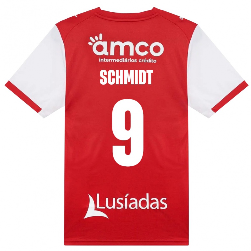 נשים כדורגל Malu Schmidt #9 לבן אדום שחור ג'רזי ביתית 2026/27 נשים כדורגל Malu Schmidt #9 לבן אדום שחור ג'רזי ביתית 2026/27