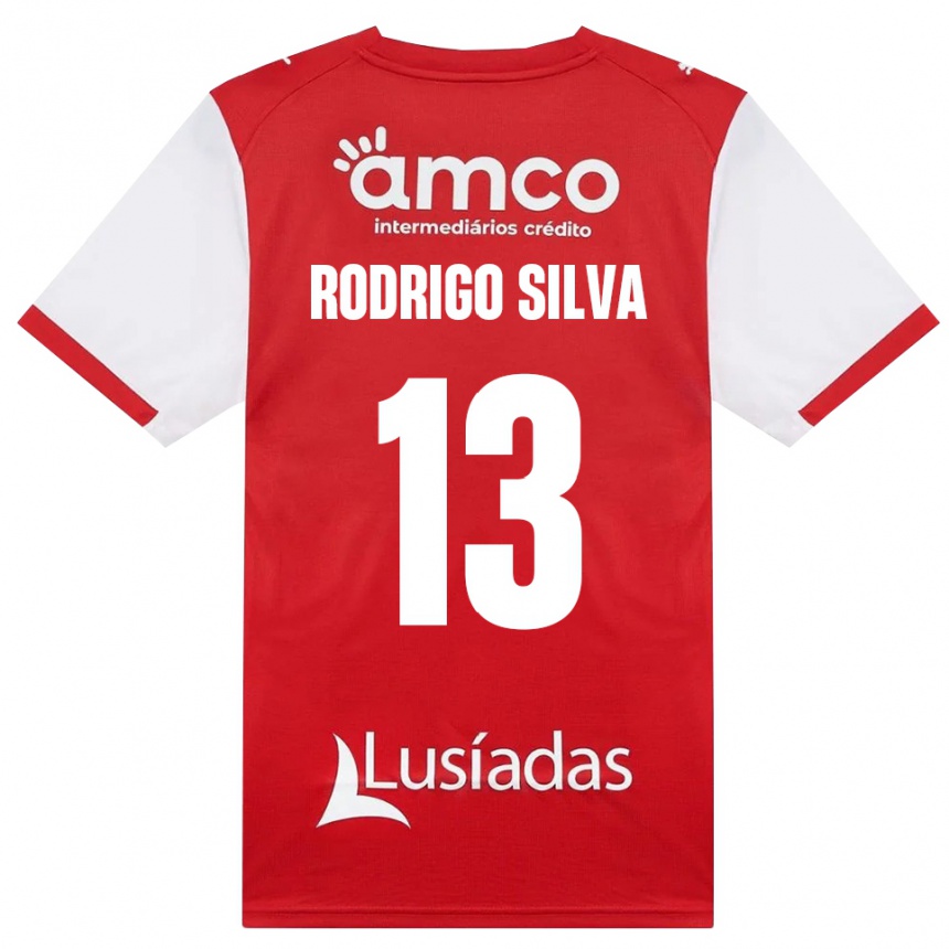 נשים כדורגל Rodrigo Silva #13 לבן אדום שחור ג'רזי ביתית 2026/27 נשים כדורגל Rodrigo Silva #13 לבן אדום שחור ג'רזי ביתית 2026/27
