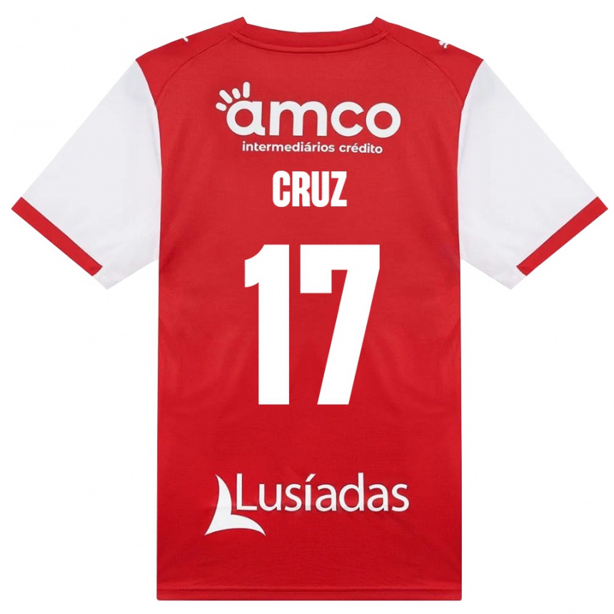 נשים כדורגל Salvador Cruz #17 לבן אדום שחור ג'רזי ביתית 2026/27