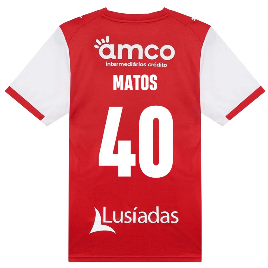 נשים כדורגל João Matos #40 לבן אדום שחור ג'רזי ביתית 2026/27 נשים כדורגל João Matos #40 לבן אדום שחור ג'רזי ביתית 2026/27