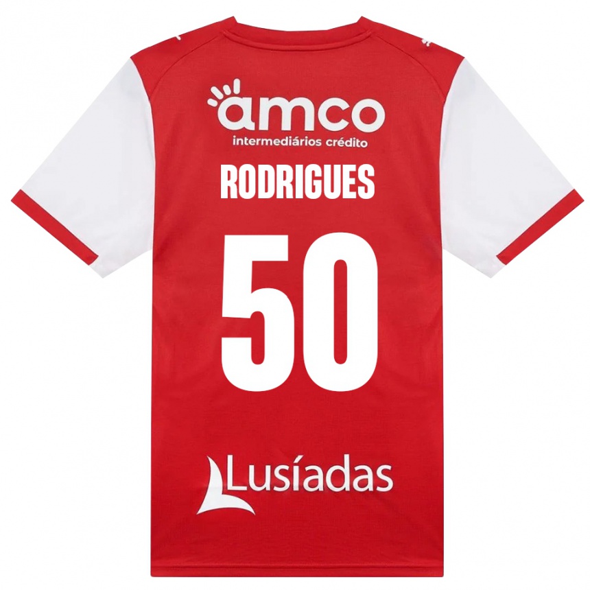 נשים כדורגל Diego Rodrigues #50 לבן אדום שחור ג'רזי ביתית 2026/27 נשים כדורגל Diego Rodrigues #50 לבן אדום שחור ג'רזי ביתית 2026/27