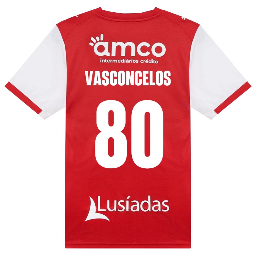 נשים כדורגל Vasconcelos #80 לבן אדום שחור ג'רזי ביתית 2026/27 נשים כדורגל Vasconcelos #80 לבן אדום שחור ג'רזי ביתית 2026/27
