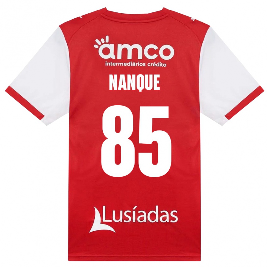 נשים כדורגל Edgar Nanque #85 לבן אדום שחור ג'רזי ביתית 2026/27 נשים כדורגל Edgar Nanque #85 לבן אדום שחור ג'רזי ביתית 2026/27