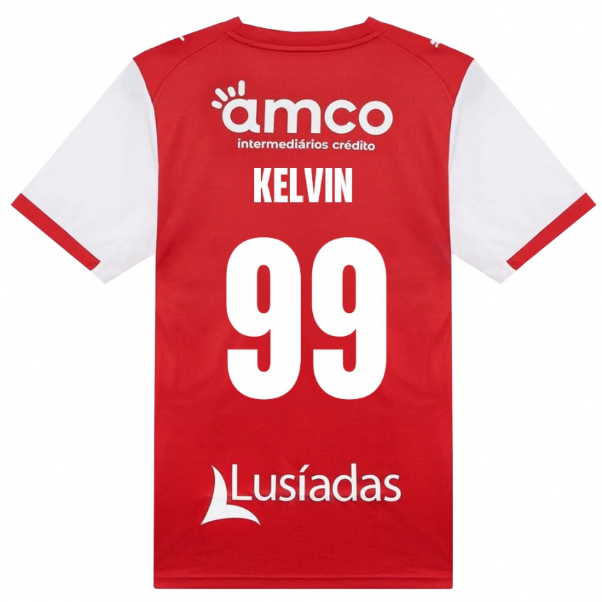 נשים כדורגל Kauan Kelvin #99 לבן אדום שחור ג'רזי ביתית 2026/27