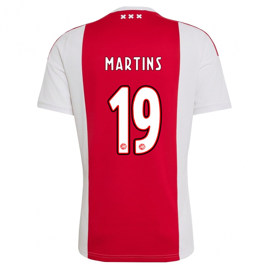 נשים כדורגל Lulinho Martins #19 אדום לבן צהוב ג'רזי ביתית 2026/27 נשים כדורגל Lulinho Martins #19 אדום לבן צהוב ג'רזי ביתית 2026/27
