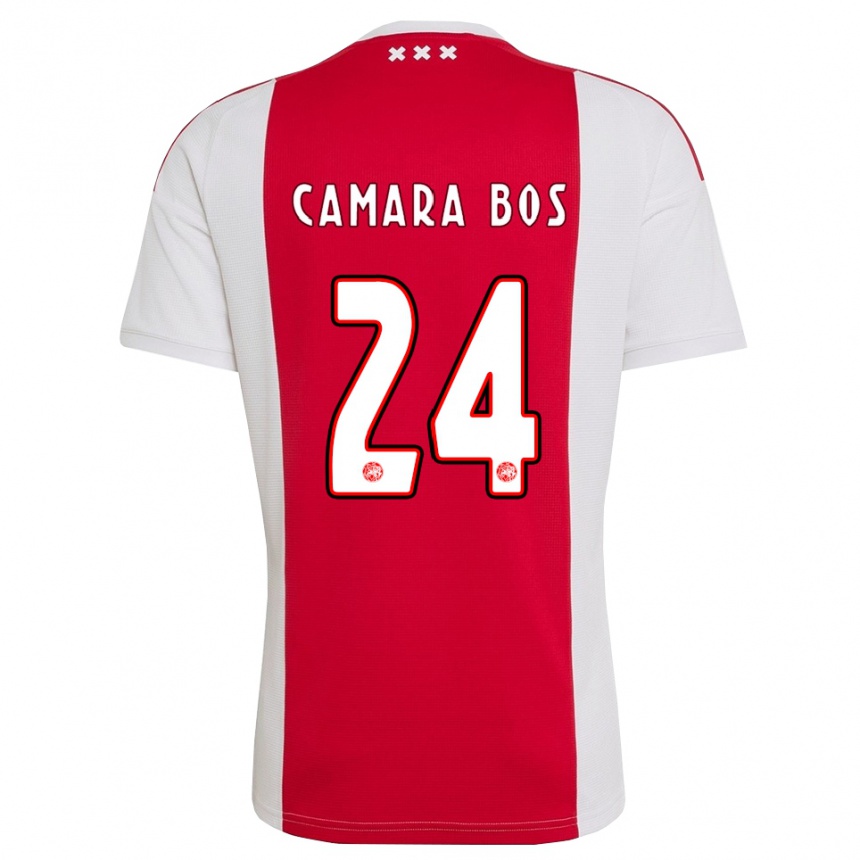נשים כדורגל Daniel Camara Bos #24 אדום לבן צהוב ג'רזי ביתית 2026/27 נשים כדורגל Daniel Camara Bos #24 אדום לבן צהוב ג'רזי ביתית 2026/27