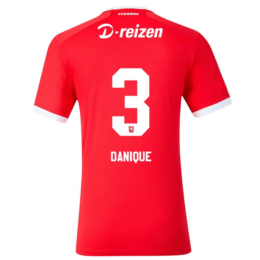 נשים כדורגל דניק קרקדייק #3 אדום לבן ג'רזי ביתית 2026/27