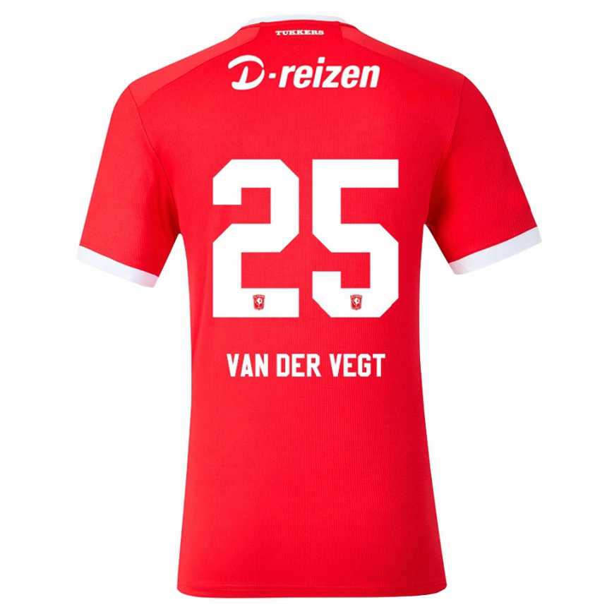 נשים כדורגל Imre Van Der Vegt #25 אדום לבן ג'רזי ביתית 2026/27