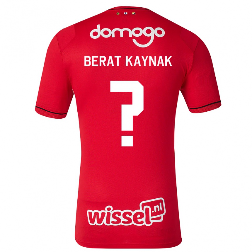 נשים כדורגל Ensar Berat Kaynak #0 אדום לבן שחור ג'רזי ביתית 2026/27