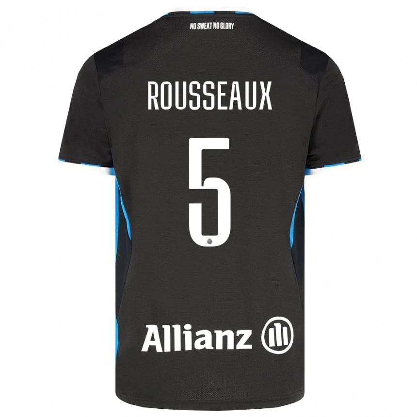 נשים כדורגל Luca Rousseaux #5 שחור אדום כחול ג'רזי ביתית 2026/27