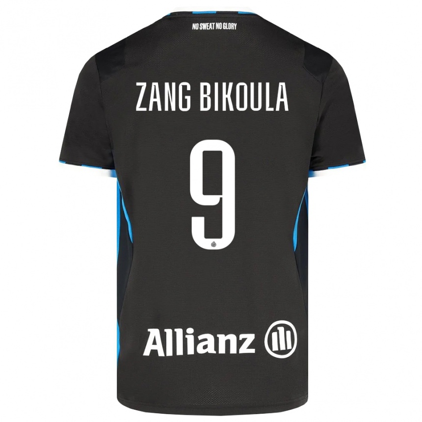 נשים כדורגל Véronique Zang Bikoula #9 שחור אדום כחול ג'רזי ביתית 2026/27