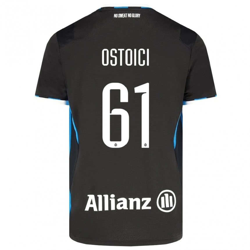 נשים כדורגל Stefan Ostoici #61 שחור אדום כחול ג'רזי ביתית 2026/27