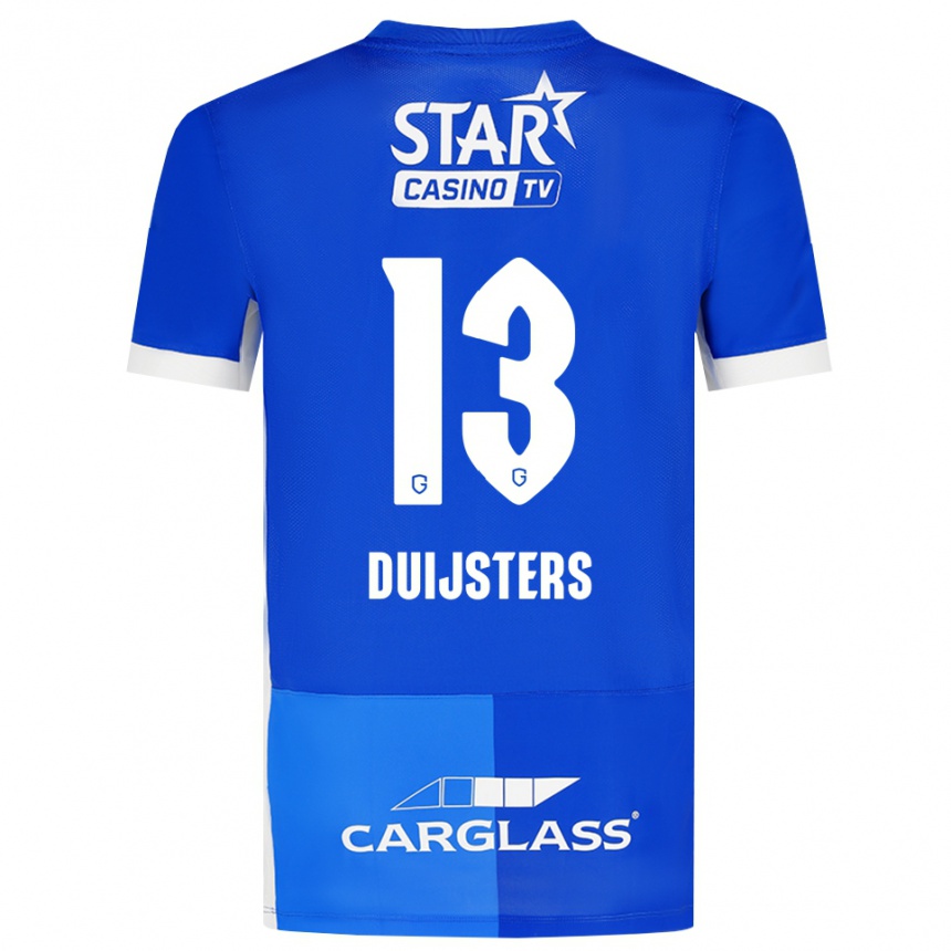 נשים כדורגל Gwen Duijsters #13 כחול מדיום כחול רויאל לבן ג'רזי ביתית 2026/27