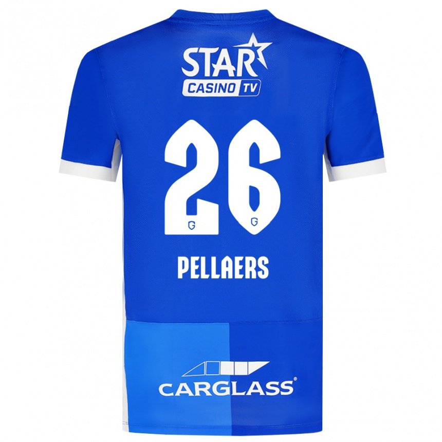 נשים כדורגל Amanuel Pellaers #26 כחול מדיום כחול רויאל לבן ג'רזי ביתית 2026/27