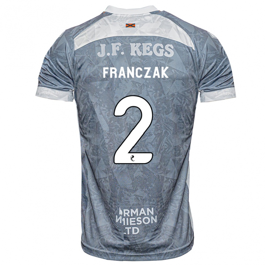 נשים כדורגל Emil Franczak #2 אפור דהוי הרחק ג'רזי 2026/27 נשים כדורגל Emil Franczak #2 אפור דהוי הרחק ג'רזי 2026/27