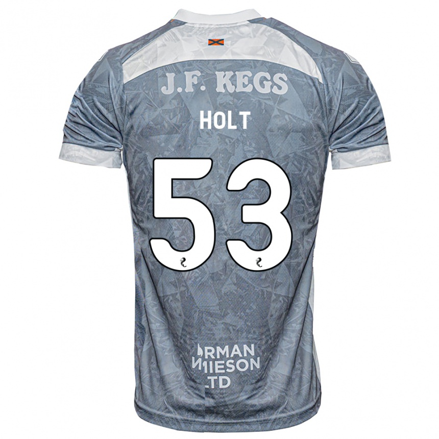 נשים כדורגל Josh Holt #53 אפור דהוי הרחק ג'רזי 2026/27