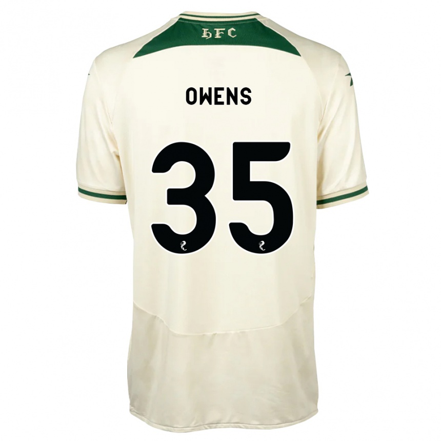 נשים כדורגל Freddie Owens #35 לבן ירוק יער הרחק ג'רזי 2026/27