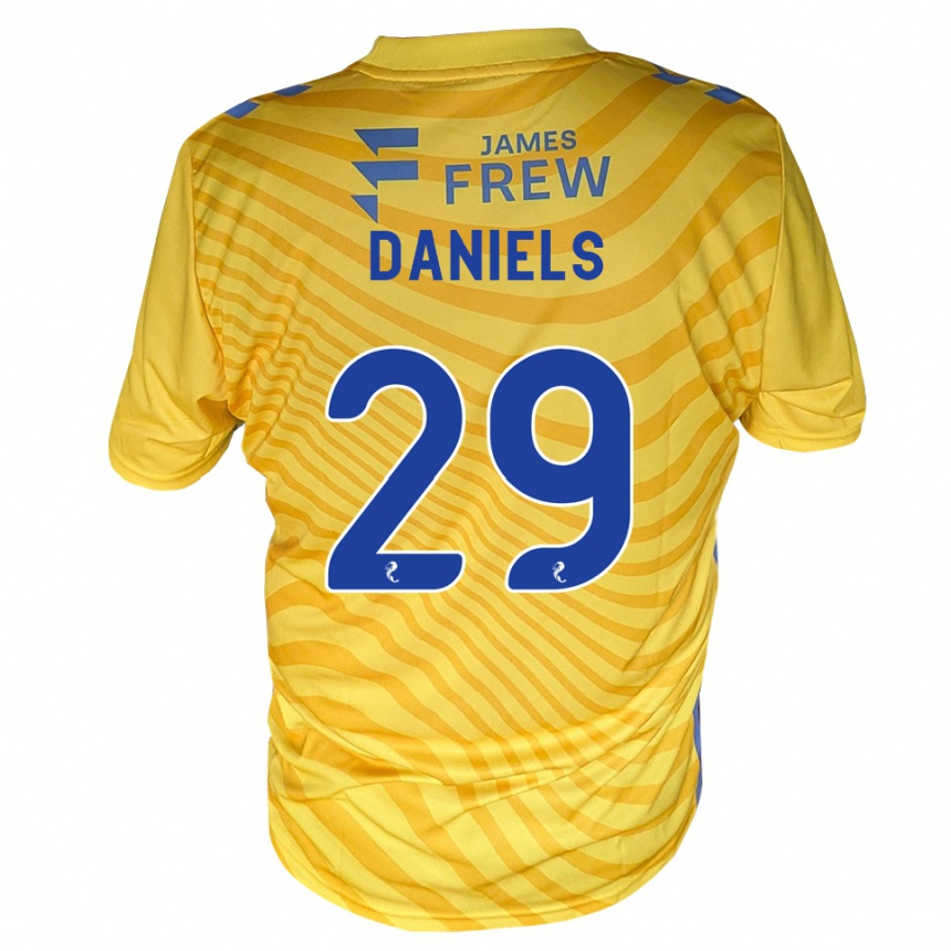 נשים כדורגל Djenairo Daniels #29 כחול מלכותי צהוב הרחק ג'רזי 2026/27