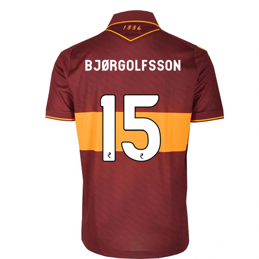 נשים כדורגל Eythor Bjørgolfsson #15 כתום בורדו הרחק ג'רזי 2026/27