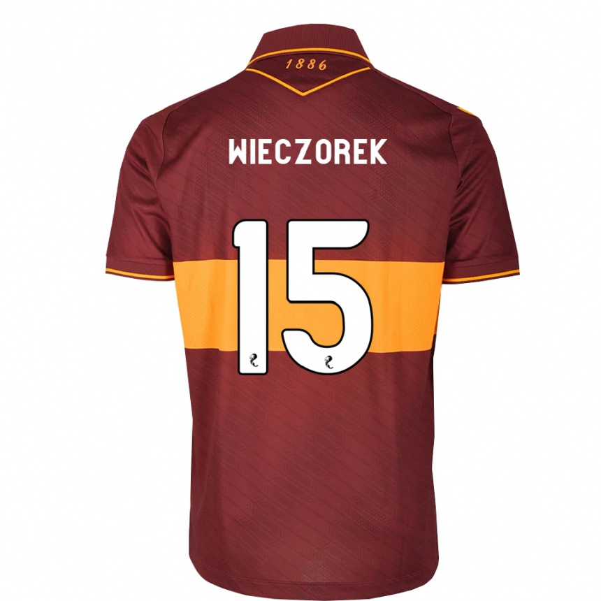 נשים כדורגל Olivier Wieczorek #15 כתום בורדו הרחק ג'רזי 2026/27