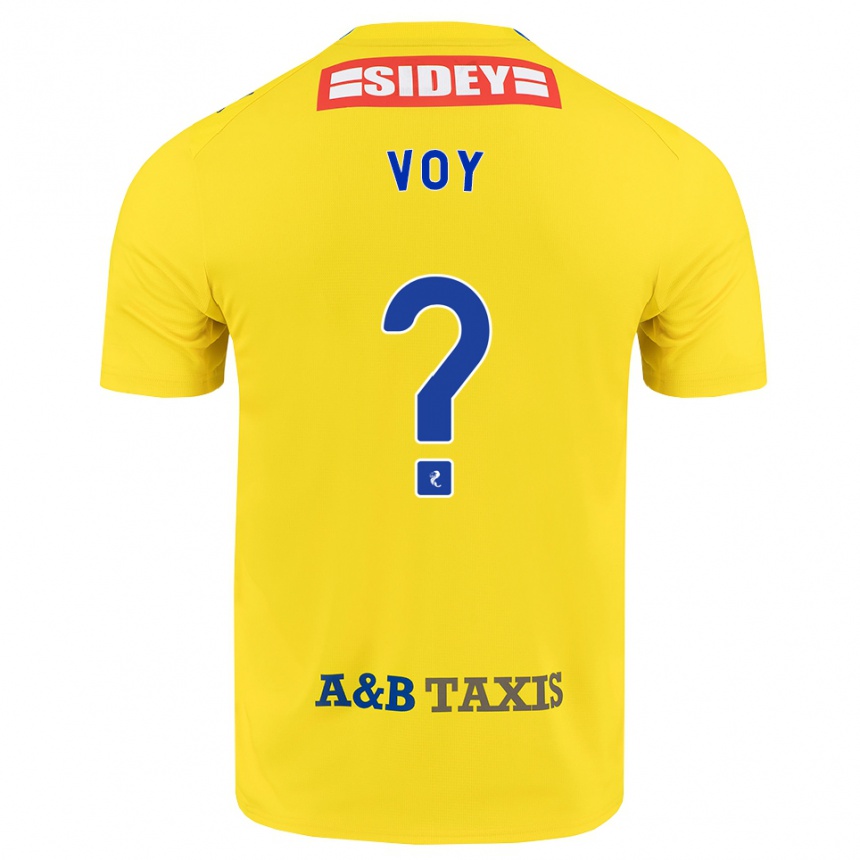 נשים כדורגל Cole Voy #0 צהוב כחול שחור הרחק ג'רזי 2026/27