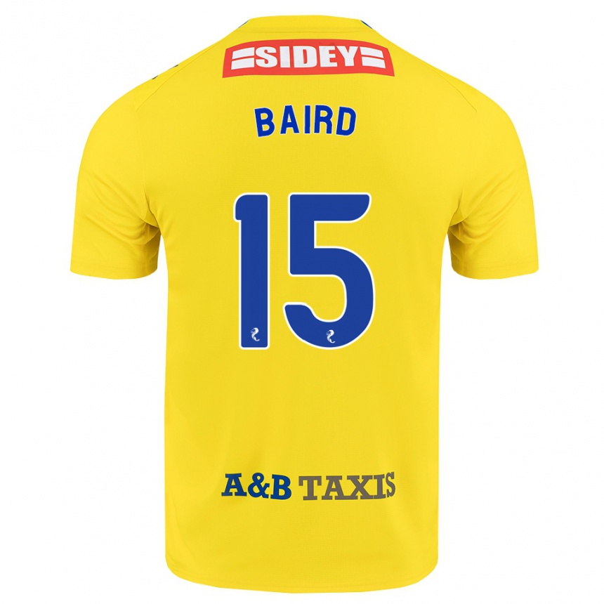 נשים כדורגל Jack Baird #15 צהוב כחול שחור הרחק ג'רזי 2026/27 נשים כדורגל Jack Baird #15 צהוב כחול שחור הרחק ג'רזי 2026/27