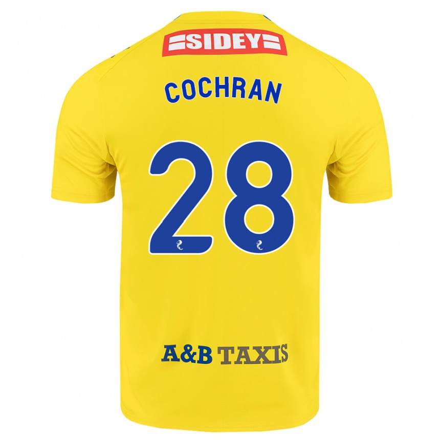 נשים כדורגל Bobby Cochran #28 צהוב כחול שחור הרחק ג'רזי 2026/27 נשים כדורגל Bobby Cochran #28 צהוב כחול שחור הרחק ג'רזי 2026/27