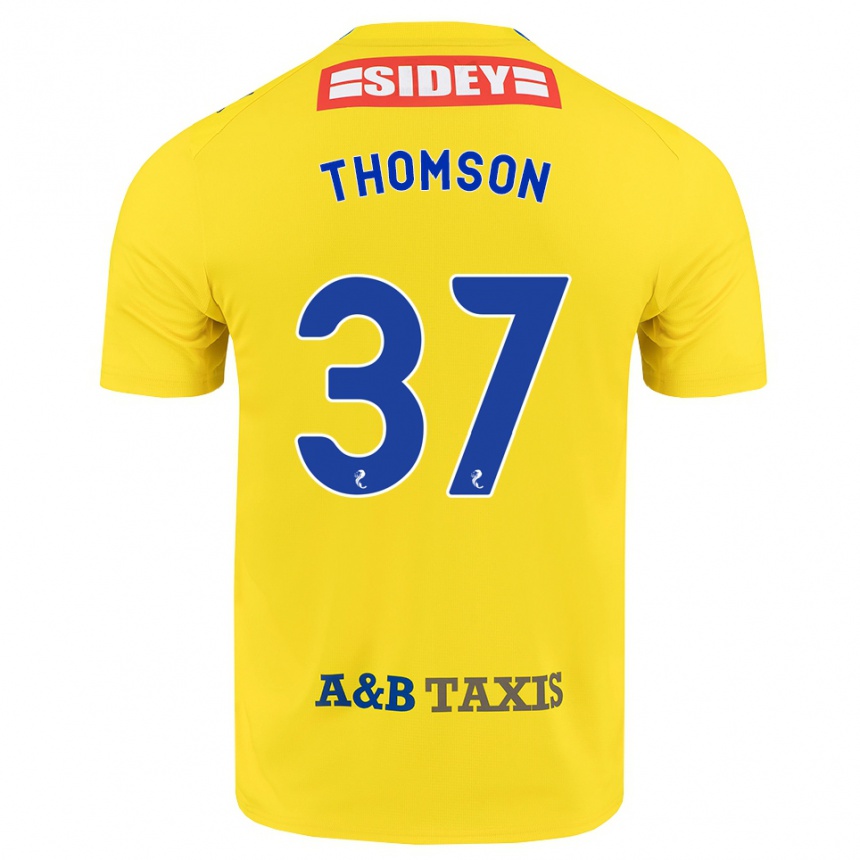 נשים כדורגל Kyle Thomson #37 צהוב כחול שחור הרחק ג'רזי 2026/27
