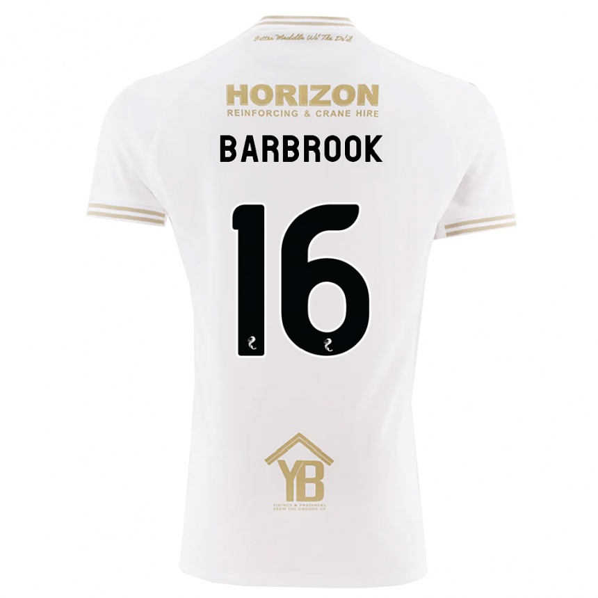 נשים כדורגל Finley Barbrook #16 חיטה לבנה הרחק ג'רזי 2026/27 נשים כדורגל Finley Barbrook #16 חיטה לבנה הרחק ג'רזי 2026/27
