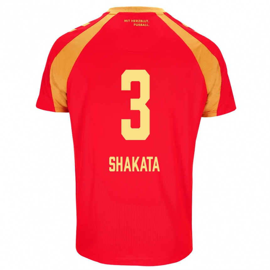 נשים כדורגל Haruto Shakata #3 אדום כתום שחור הרחק ג'רזי 2026/27