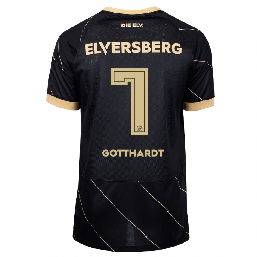 נשים כדורגל Tim Gotthardt #7 שחור חום הרחק ג'רזי 2026/27