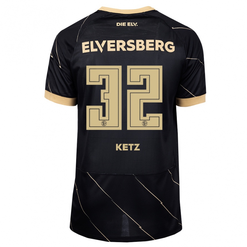 נשים כדורגל Maas Ketz #32 שחור חום הרחק ג'רזי 2026/27